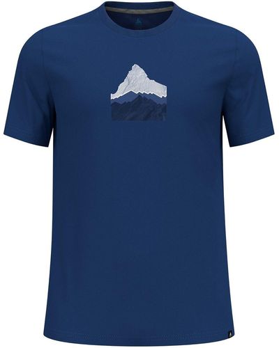 Odlo T-Shirt F-Dry Mountain - Blau
