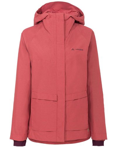 Vaude Outdoorjacke Women's Comyou Pro Rain Jacket (1-St) Klimaneutral kompensiert - Rot