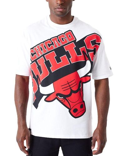 KTZ Print-Shirt Oversized BIG LOGO Chicago Bulls - Rot