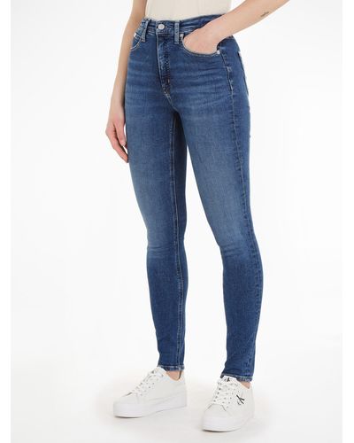 Calvin Klein Calvin Klein -fit-Jeans HIGH RISE SKINNY im 5-Pocket-Style - Blau