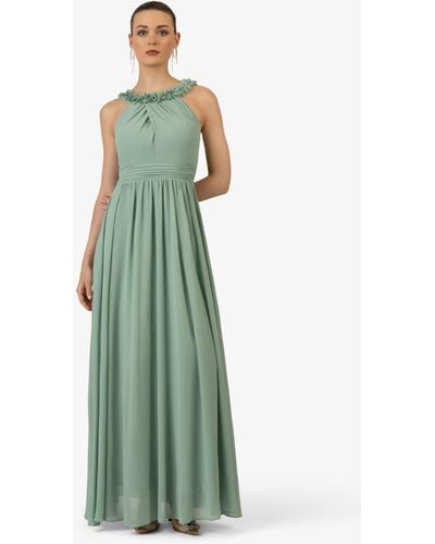Kraimod Abendkleid aus hochwertigem Polyester Material mit Rückenausschnitt - Grün