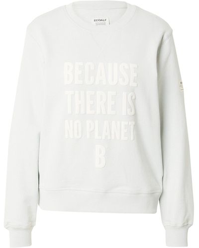 Ecoalf Sweatshirt (1-tlg) Plain/ohne Details - Weiß
