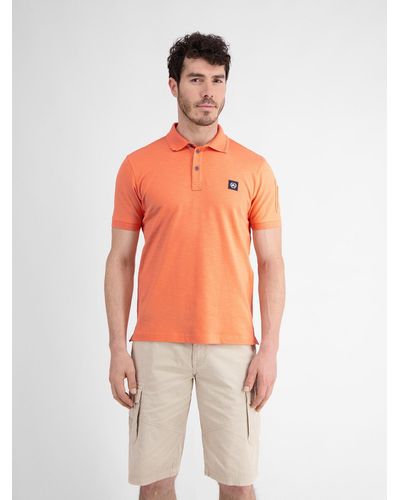 Lerros Unifarbenes Poloshirt - Orange
