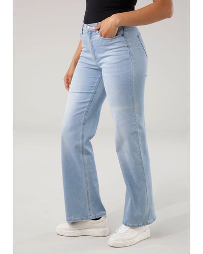 Tamaris Weite Jeans im 5-pocket-Style - Blau