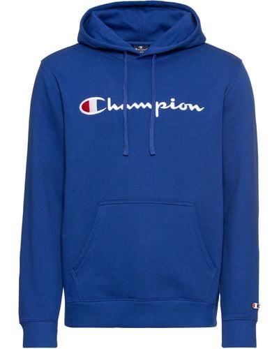 Champion Kapuzensweatshirt Icons Hooded Sweatshirt Large Logo - Blau