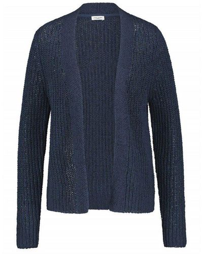 Gerry Weber Cardigan blau passform textil (1-tlg)