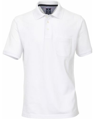 Redmond Poloshirt uni - Weiß