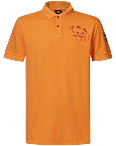 Petrol Industries Poloshirt Men Polo Short Sleeve - Orange