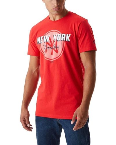 KTZ T-Shirt MLB Hertiage Graphic NY - Rot