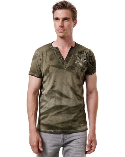 Rusty Neal T-Shirt mit großem Print auf der Rückseite - Grün