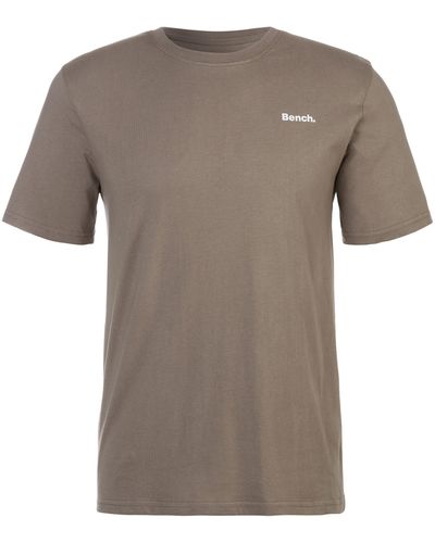 Bench T-Shirt mit kleinem Markenaufdruck vorn - Grau