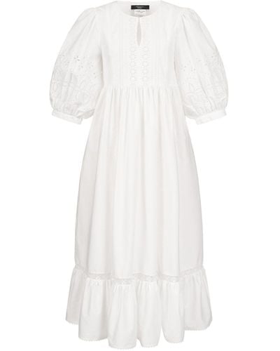 Weekend by Maxmara Minikleid Kleid CERBERO aus Baumwolle - Weiß