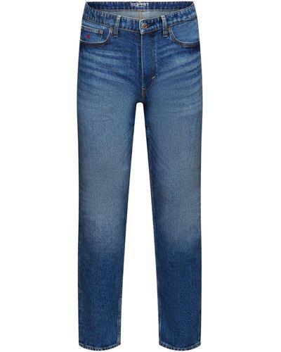Esprit Slim-fit- Schmale Jeans mit mittlerer Bundhöhe - Blau