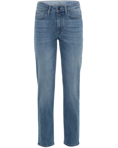 Camel Active 5-Pocket Jeans in Straight Fit - Blau