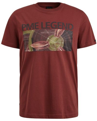 PME LEGEND T-Shirt Short sleeve r-neck - Rot