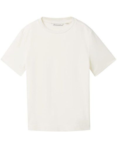 Tom Tailor Modern fluent t-shirt - Weiß