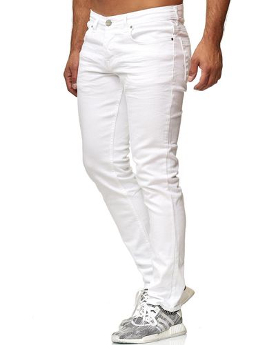 Tazzio Slim-fit-Jeans 16533 Stretch mit Elasthan - Weiß