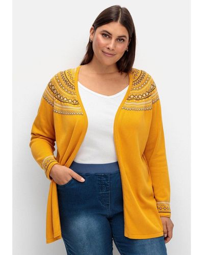 Lyst Sheego von Damen-Pullover Gelb und | Strickwaren in DE