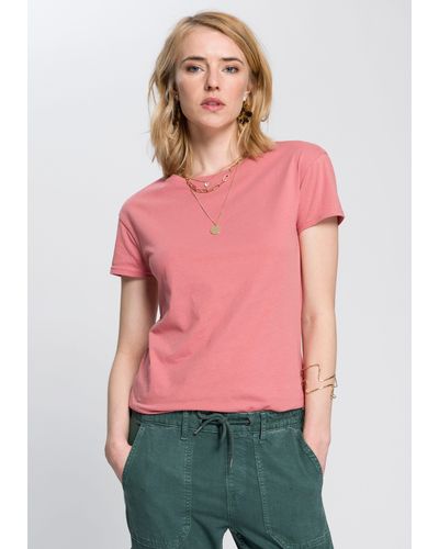 AJC T-Shirt im trendigen Oversized-Look - Pink