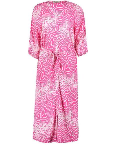 SuZa Midikleid 8028-Dress Summer Vibes - Pink