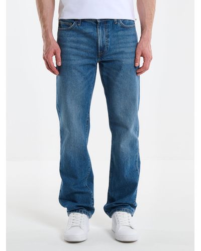 Big Star Straight-Jeans TRENT (1-tlg) - Blau