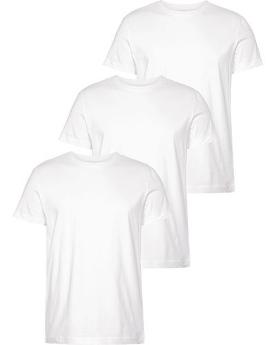 AJC T-Shirt (Set, 3-tlg., 3er-Pack) aus reiner Baumwolle - Weiß