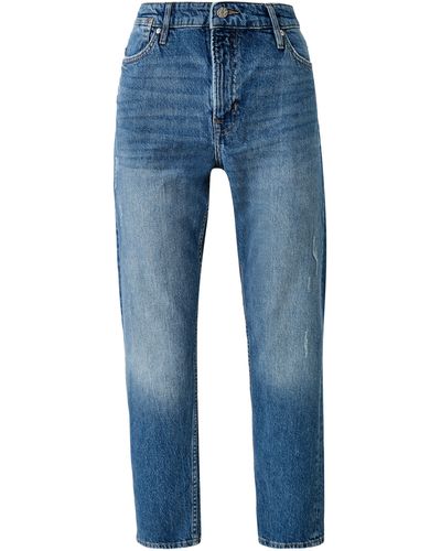 S.oliver 7/8- Ankle-Jeans Franciz / Relaxed Fit / Mid Rise / Slim Leg - Blau