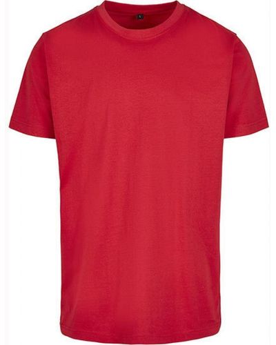 Build Your Brand Rundhalsshirt Round Neck T-Shirt - Rot