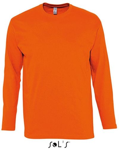 Sol's Langarmshirt Langarm Monarch T-Shirt - Orange
