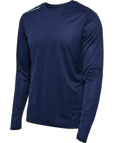 Hummel T-Shirt Hmlrun Jersey L/S - Blau