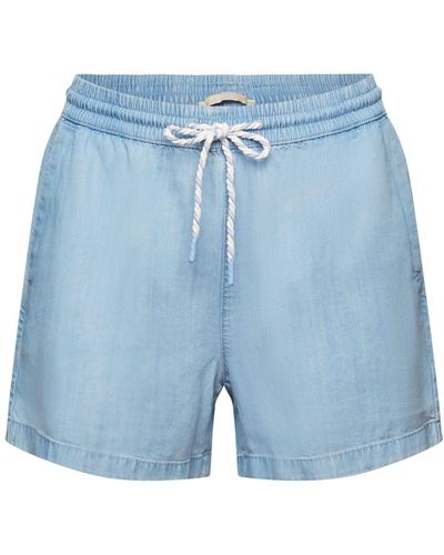 Edc By Esprit Shorts Pull-on-Jeansshorts, TM (1-tlg) - Blau