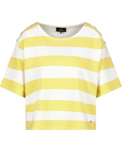 Monari Sweatshirt 408666 dry lemon ringel - Gelb