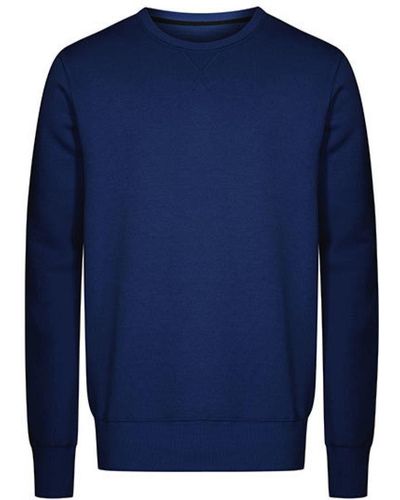 Promodoro Sweatshirt X.O Sweater Men, Molton-Brushed - Blau