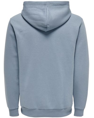 Only & Sons Sweatshirt ONSCERES HOODIE SWEAT NOOS - Blau