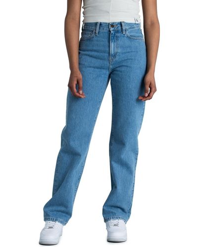 PEGADOR Loose-fit- Allora Wide Jeans - Blau