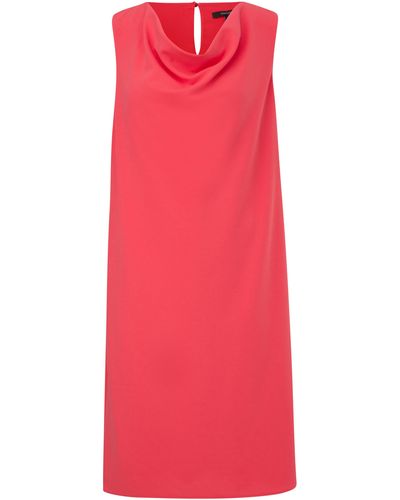 Comma, Minikleid Kurzes Kleid mit Crêpestruktur - Rot