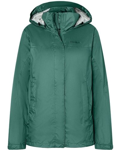 Marmot Funktionsjacke Women's PreCip® Eco Jacket mit aufgenähtem Markenlogo - Grün