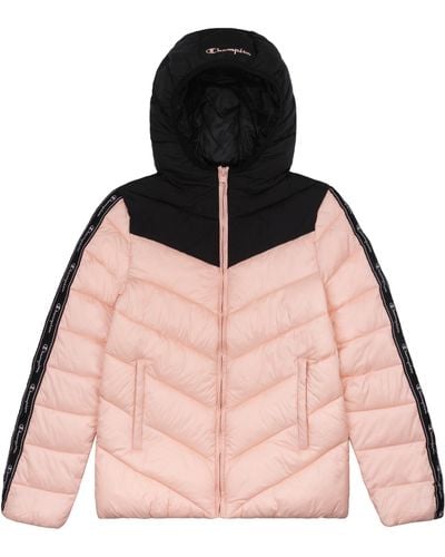 Champion Winterjacke Hooded Polyfilled Jacket 114555 - Pink