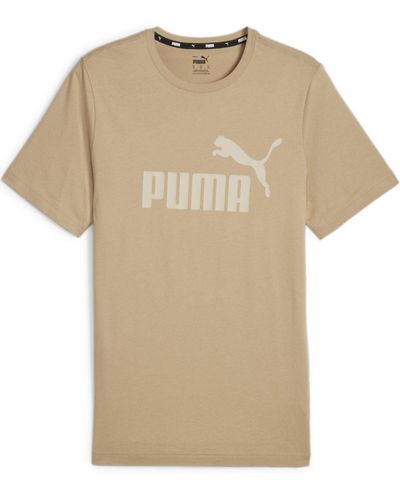 PUMA T-Shirt Essentials Logo Tee (1-tlg) - Natur