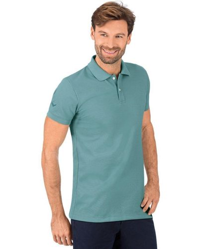 Trigema Slim Fit Poloshirt aus DELUXE-Piqué (1-tlg) - Grün