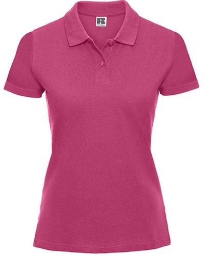 Russell Ladies Classic Cotton Poloshirt - Pink