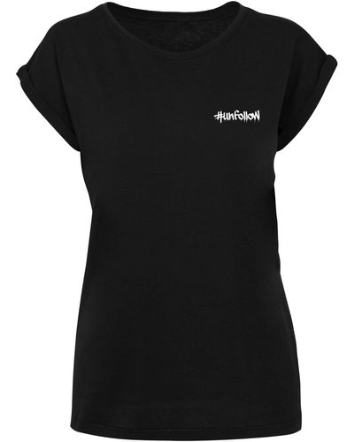 | Unfollow in (1-tlg) Shoulder X Merchcode Ladies DE Lyst Grau Extended Tee T-Shirt