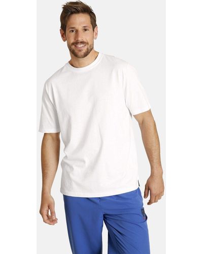 Jan Vanderstorm T-Shirt ERKE reine Baumwolle (2er-Pack) - Weiß