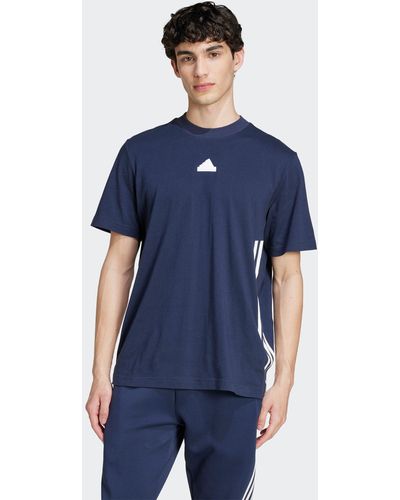 adidas Shirt M FI 3S REG T - Blau