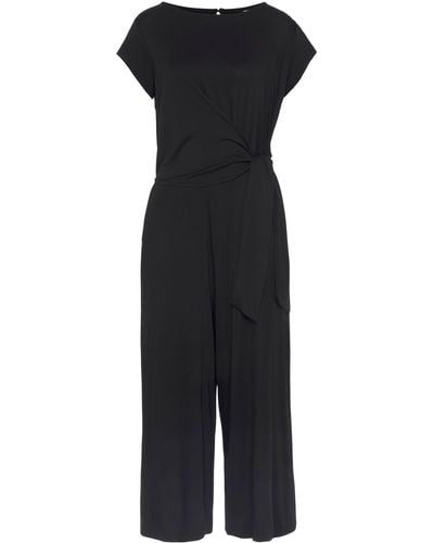 Lascana Culotte-Overall mit Knotendetail in der Taille, eleganter Jumpsuit, festlich - Schwarz