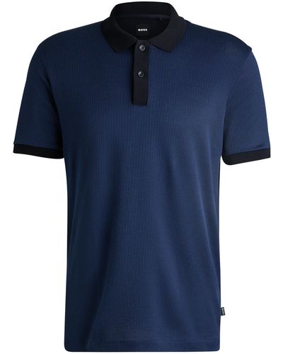 BOSS T-Shirt H-Parlay 431 (1-tlg) - Blau