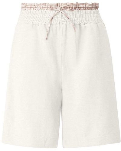Rich & Royal Stoffhose linen bermuda shorts - Weiß