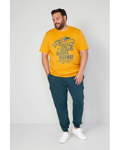 Boston Park T-Shirt Halbarm Bauchfit Rundhals - Orange