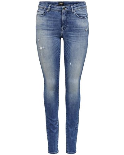 ONLY Fit-Jeans ONLSHAPE LIFE REG SKINNY DNM REA540 - Blau