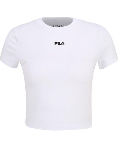 Fila T-Shirt Latina Cropped Tee - Weiß